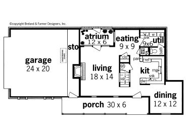 1st Floor Plan, 021H-0041