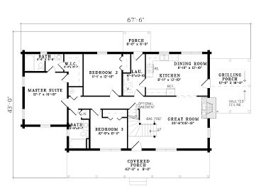 1st Floor Plan, 025L-0004