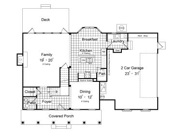 1st Floor Plan, 043H-0104