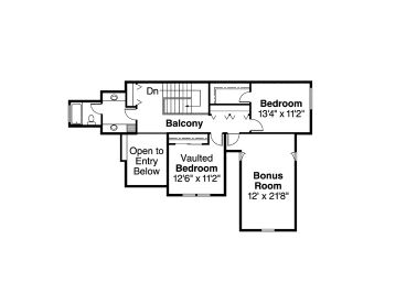 2nd Floor Plan, 051H-0113