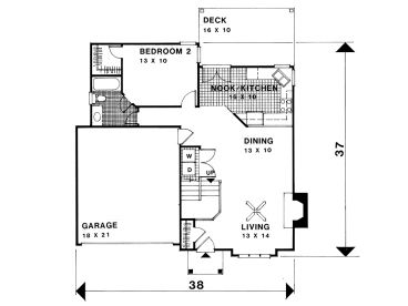 1st Floor Plan, 007H-0018