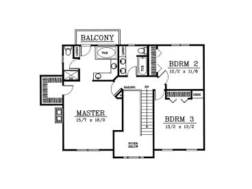 2nd Floor Plan, 026H-0003