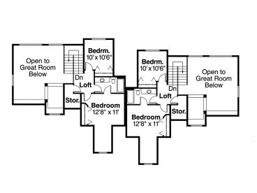 2nd Floor Plan, 051M-0009