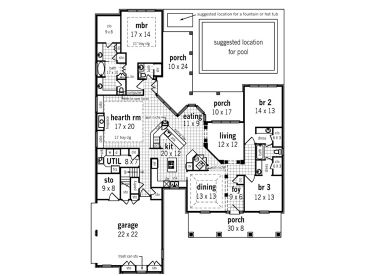 1st Floor Plan, 021H-0235