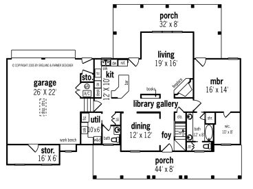 1st Floor Plan, 021H-0114