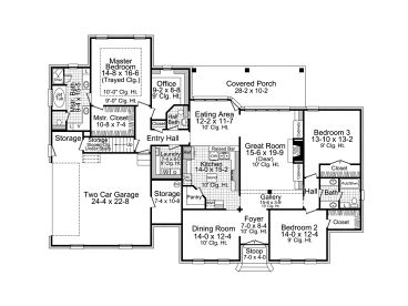 1st Floor Plan, 001H-0189