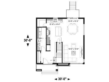 1st Floor Plan, 027H-0499