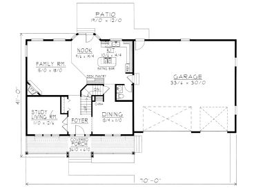 1st Floor Plan, 018H-0015