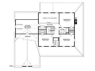 2nd Floor Plan, 063H-0057