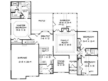 1st Floor Plan, 019H-0109
