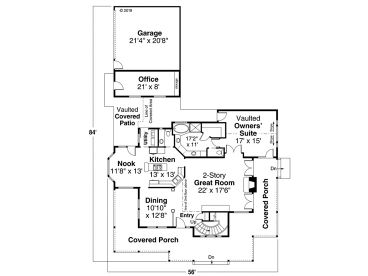 1st Floor Plan, 051H-0333