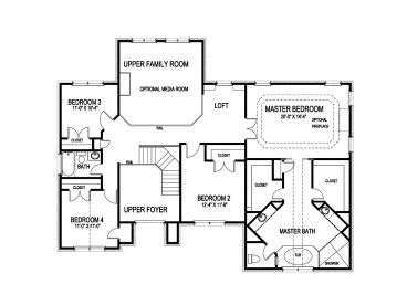 2nd Floor Plan, 058H-0061
