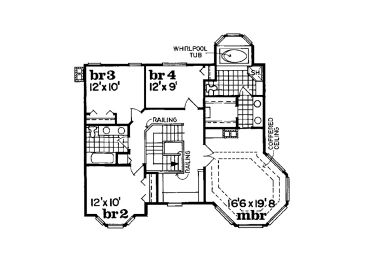 2nd Floor Plan, 032H-0027