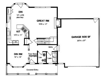 1st Floor Plan, 014H-0055