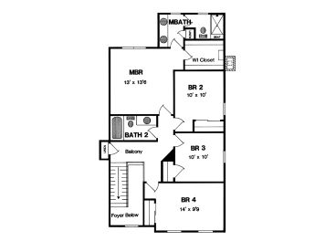 2nd Floor Plan, 014H-0056