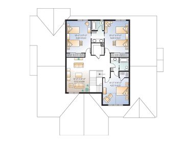 2nd Floor Plan, 027H-0214