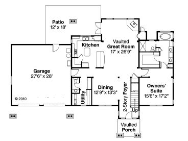 1st Floor Plan, 051H-0183
