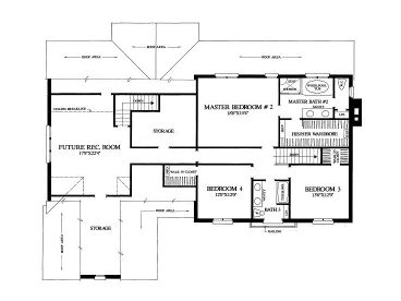 2nd Floor Plan, 063H-0132