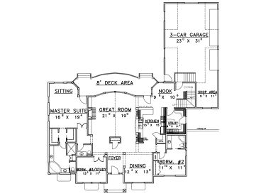 1st Floor Plan, 012H-0067