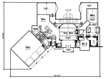 1st Floor Plan, 050H-0077