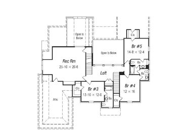 2nd Floor Plan, 061H-0145