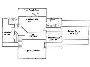 2nd Floor Plan, 012H-0070