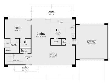 1st Floor Plan, 052H-0081