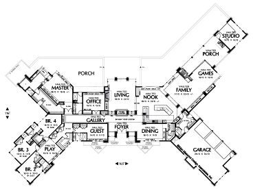 Floor Plan, 034H-0200