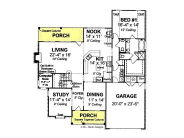 1st Floor Plan, 059H-0085
