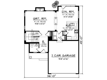 1st Floor Plan, 020H-0375