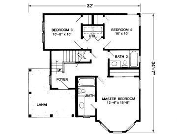 1st Floor Plan, 054H-0046