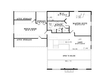 2nd Floor Plan, 025L-0030