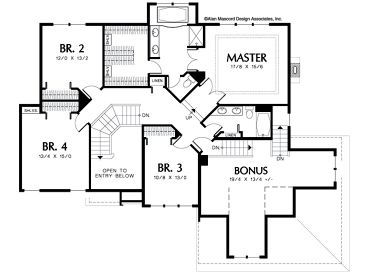 2nd Floor Plan, 034H-0107