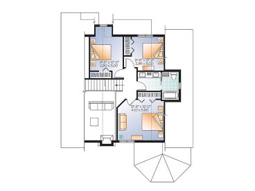 2nd Floor Plan, 027H-0413