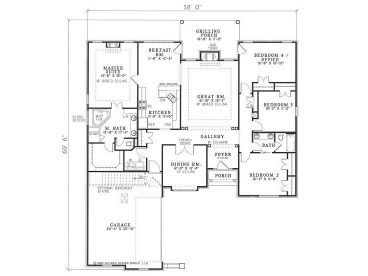 Floor Plan, 025H-0035
