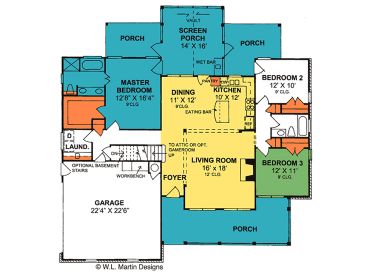 1st Floor Plan, 059H-0065