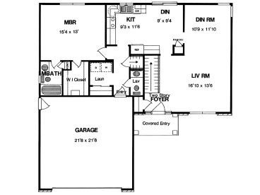 1st Floor Plan, 014H-0022