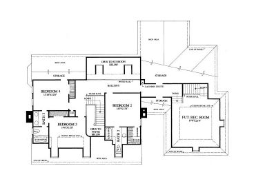 2nd Floor Plan, 063H-0174