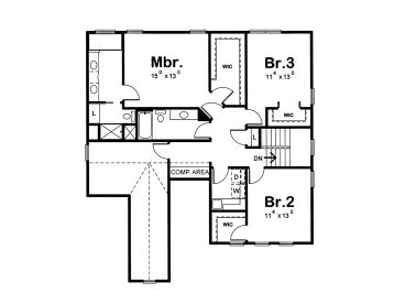 2nd Floor Plan, 031H-0454
