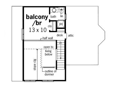 2nd Floor Plan, 021H-0012
