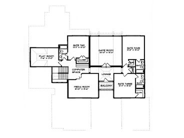 2nd Floor Plan, 029H-0075
