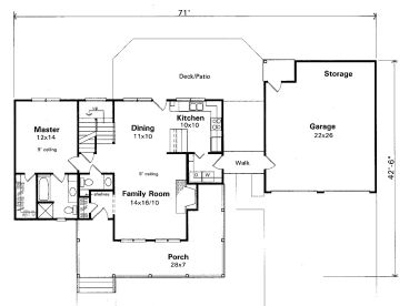 1st Floor Plan, 030H-0022