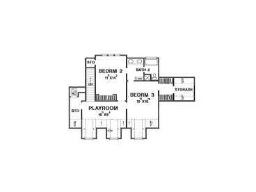 2nd Floor Plan, 036H-0014