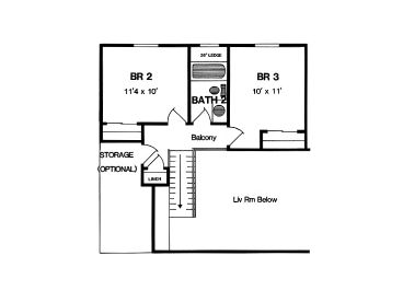 2nd Floor Plan, 014H-0022