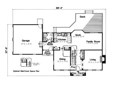 1st Floor Plan, 047H-0038