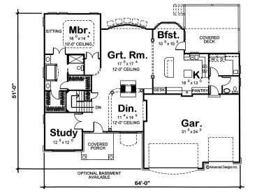 Floor Plan, 050H-0036