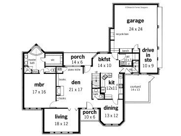 1st Floor Plan, 021H-0160