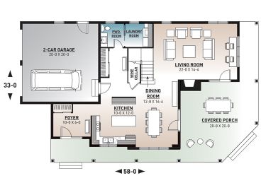 1st Floor Plan, 027H-0221