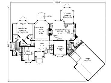 1st Floor Plan, 023H-0053