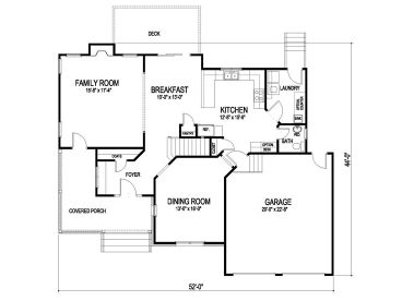 1st Floor Plan, 058H-0034